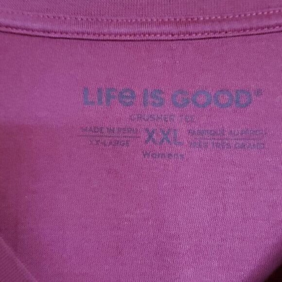 Life is Good Crusher Tee Graphic "Be The Love" V-neck SS Sz XXL T-shirt - Picture 4 of 11